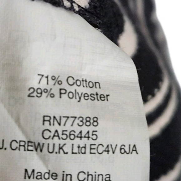 J. Crew Dress Fitted and Flare A-Line Cream Ivory Striped M Academia Preppy - Picture 3 of 9